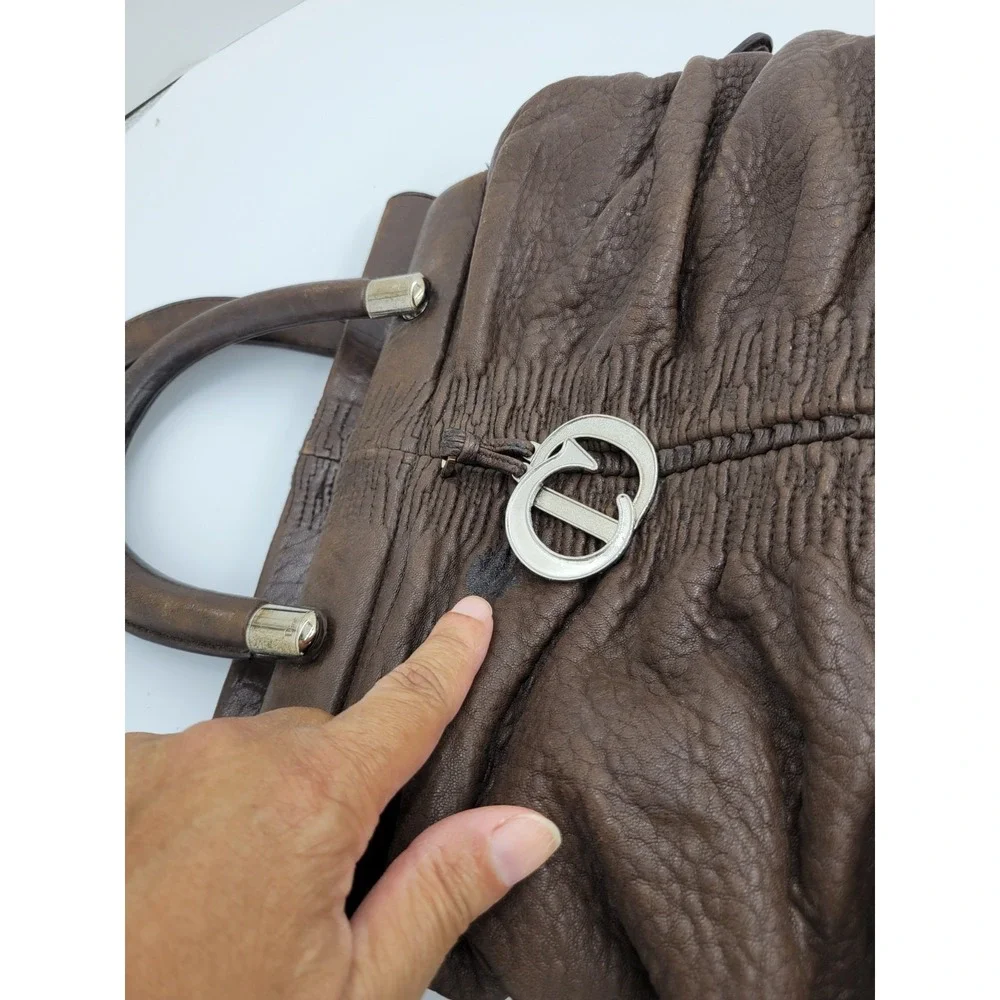 Dior Karenina Aged Lambskin Leather Bag Luxury Handbag Women's Purse - Picture 13 of 13